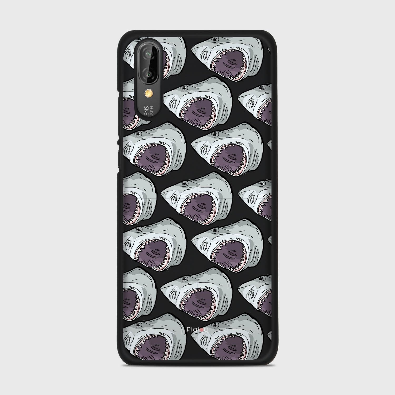 SHARK ATTACK Huawei P20 case - thin fit matte black (D88)