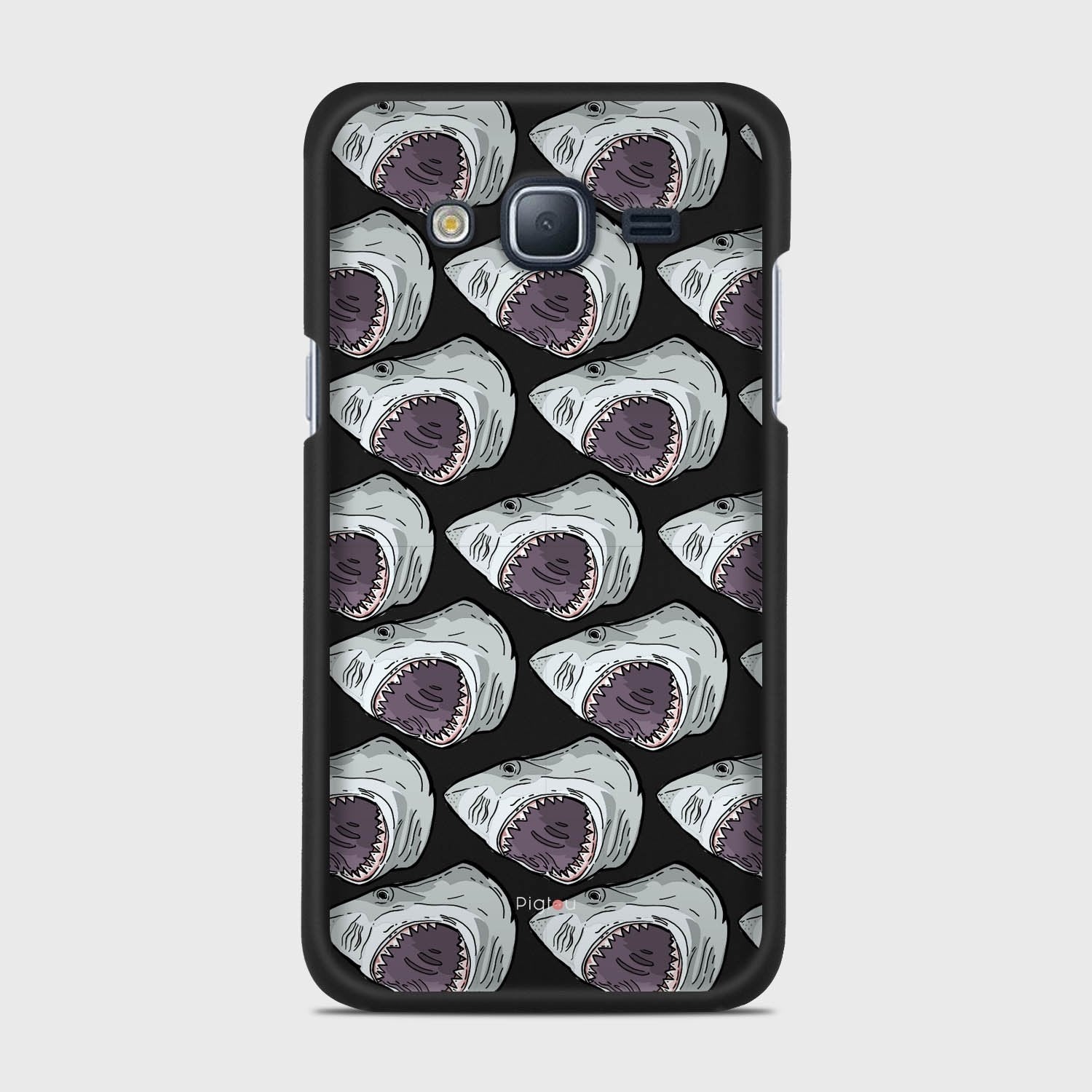 SHARK ATTACK Samsung Galaxy J3 (2016) case - thin fit matte black (D88)