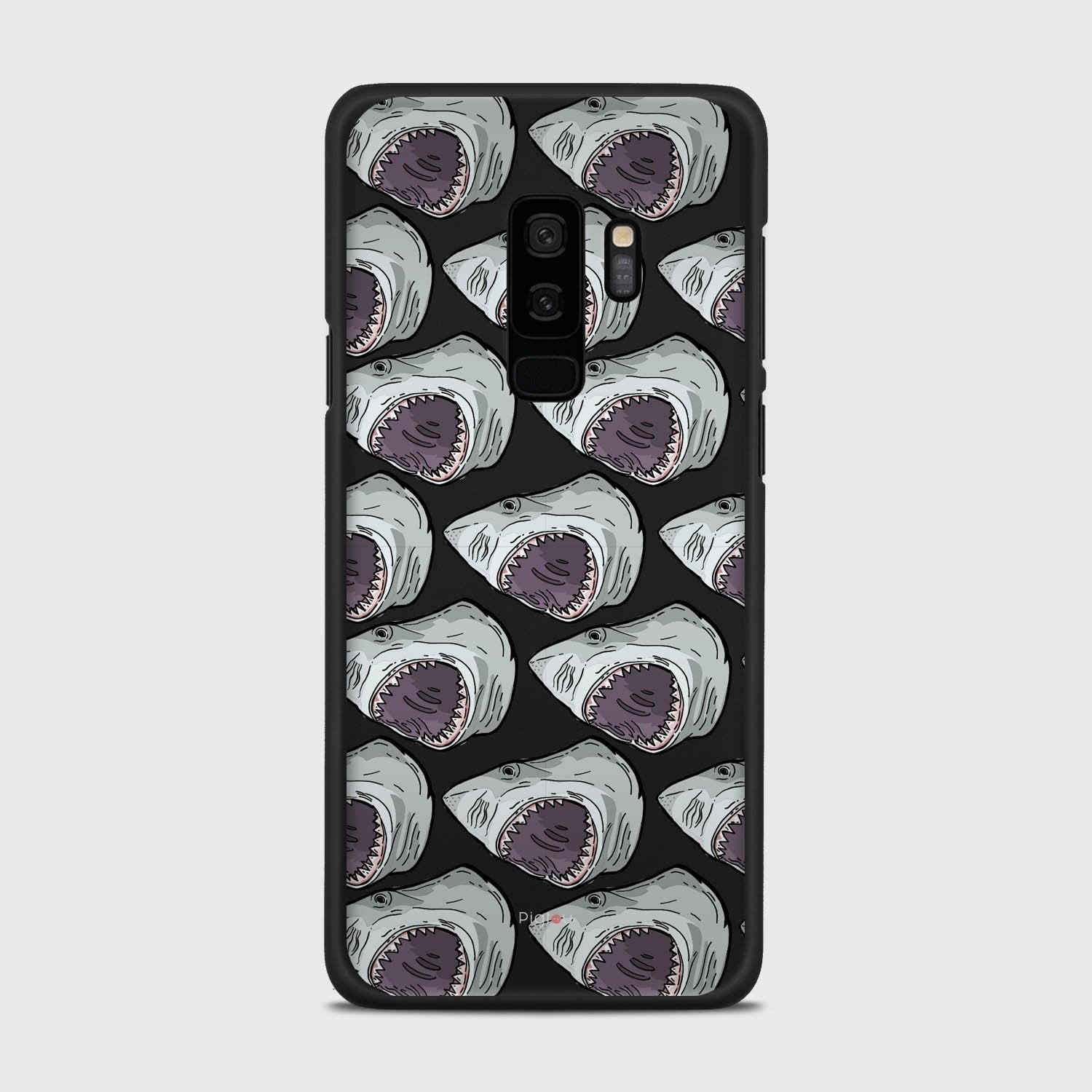 SHARK ATTACK Samsung Galaxy S9 Plus case - thin fit matte black (D88)