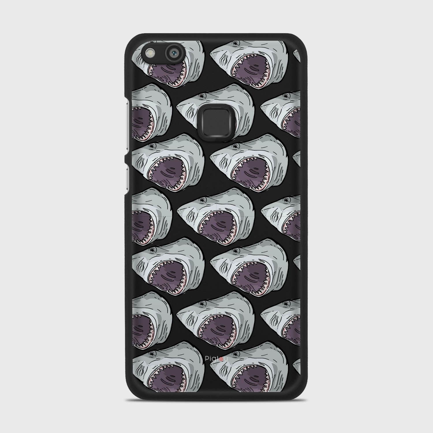 SHARK ATTACK Huawei P10 Lite case - thin fit matte black (D88)