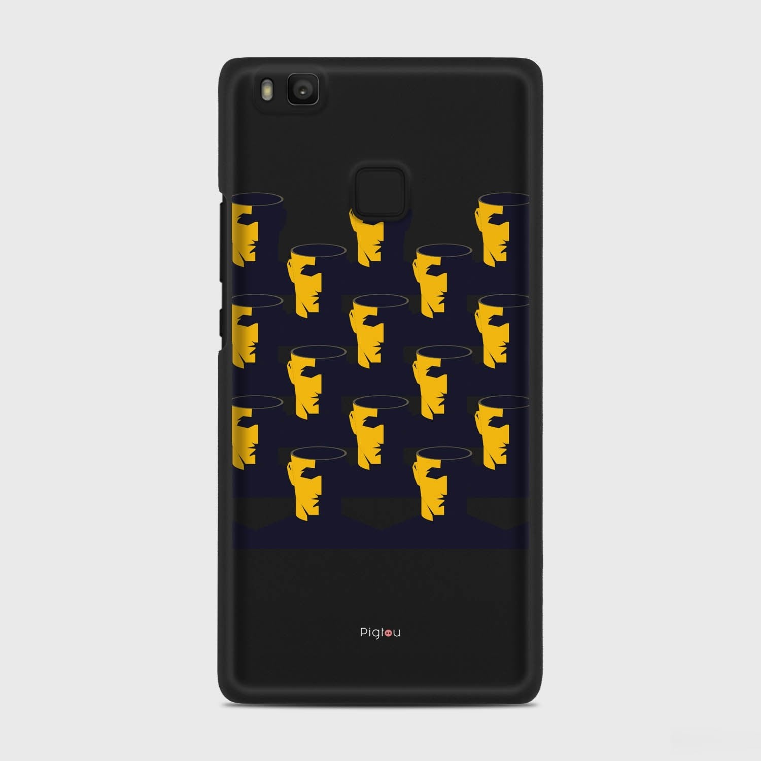NO BRAIN CROWD Huawei P9 Lite case - thin fit matte black (D89)