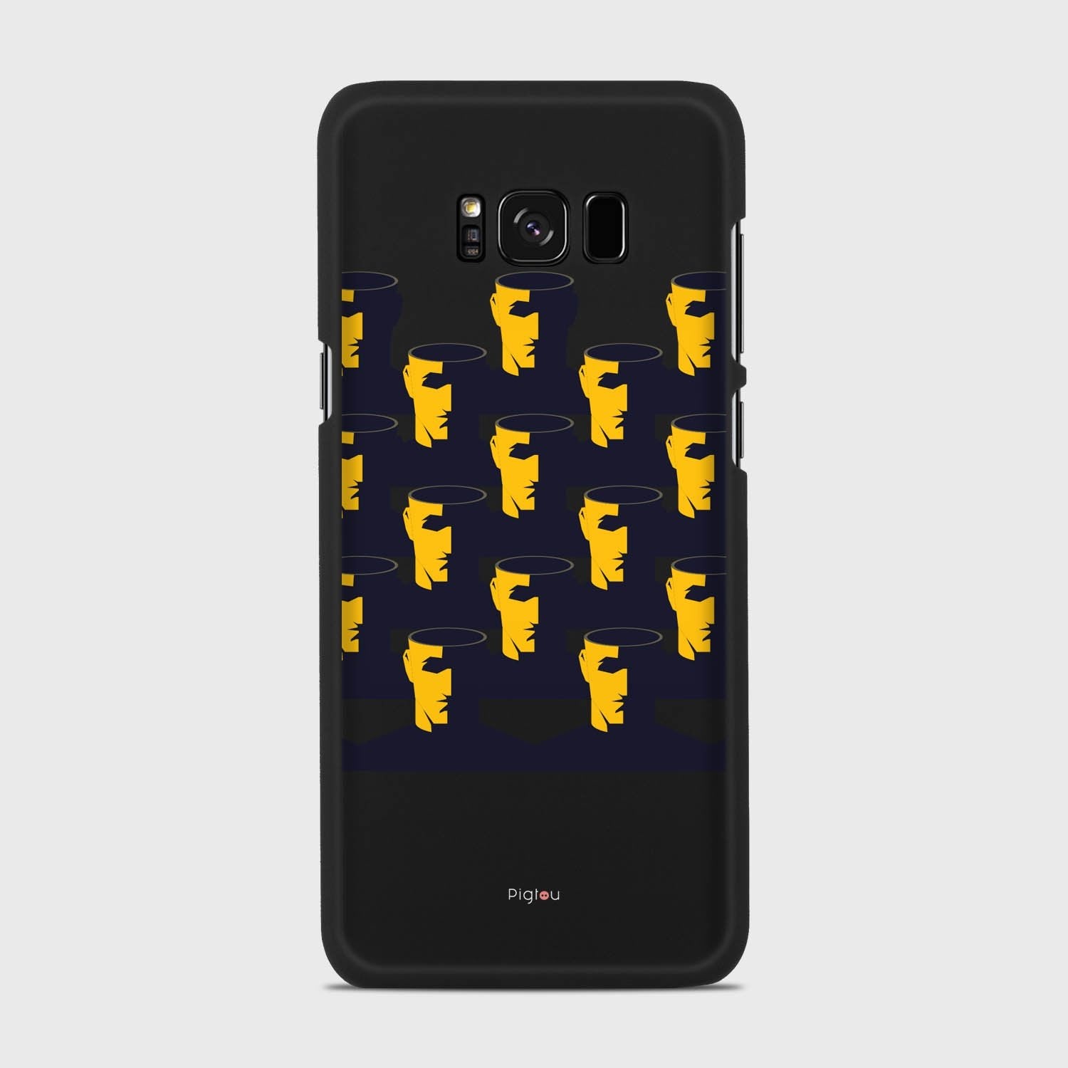 NO BRAIN CROWD Samsung Galaxy S8 Plus case - thin fit matte black (D89)
