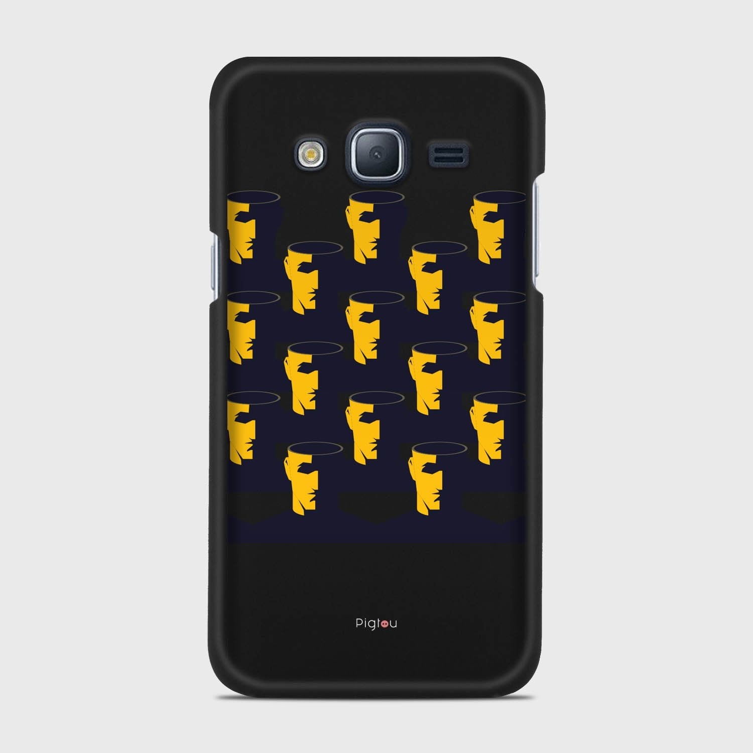 NO BRAIN CROWD Samsung Galaxy J3 (2016) case - thin fit matte black (D89)