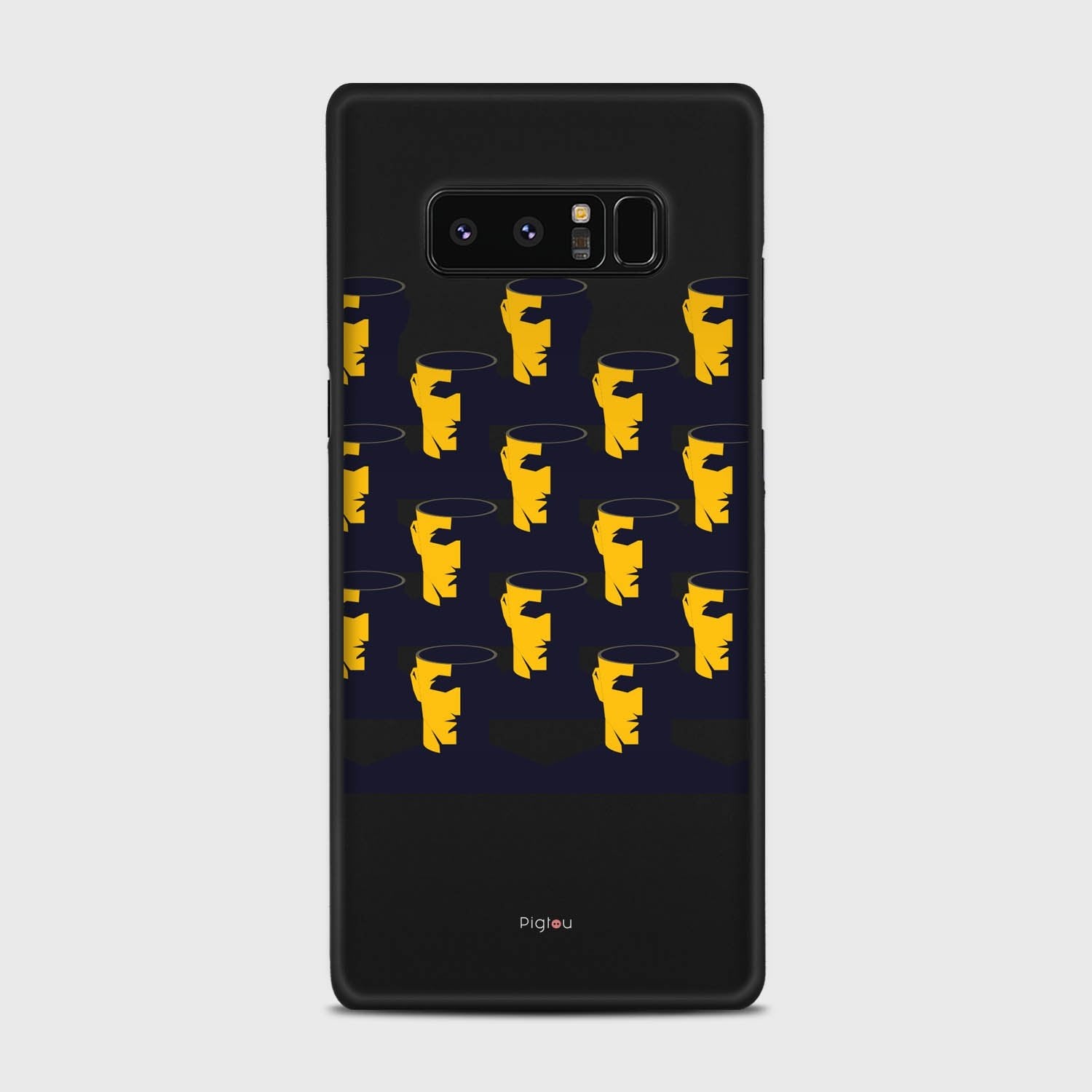 NO BRAIN CROWD Samsung Galaxy Note 8 case - thin fit matte black (D89)