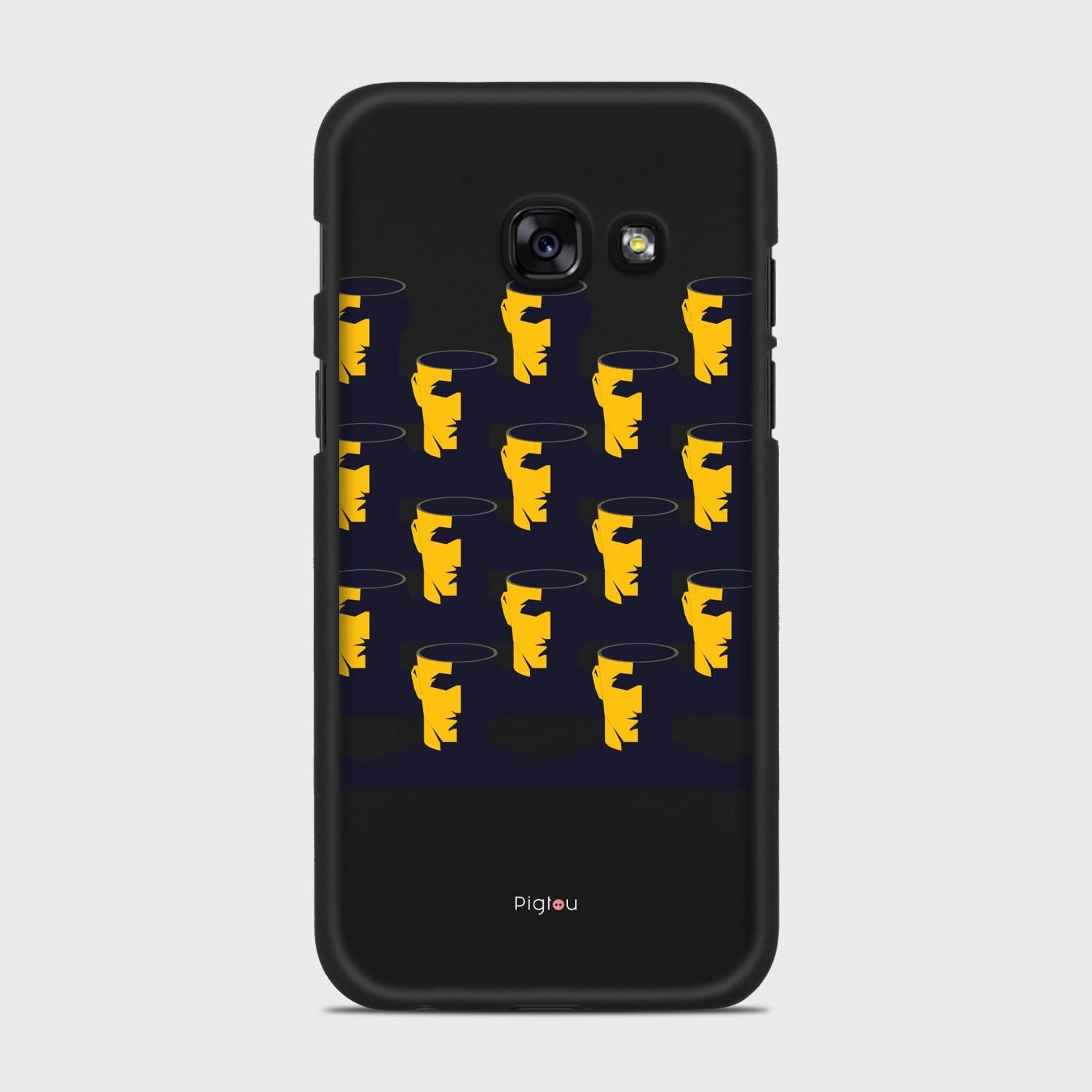 NO BRAIN CROWD Samsung Galaxy A3 (2017) case - thin fit matte black (D89)