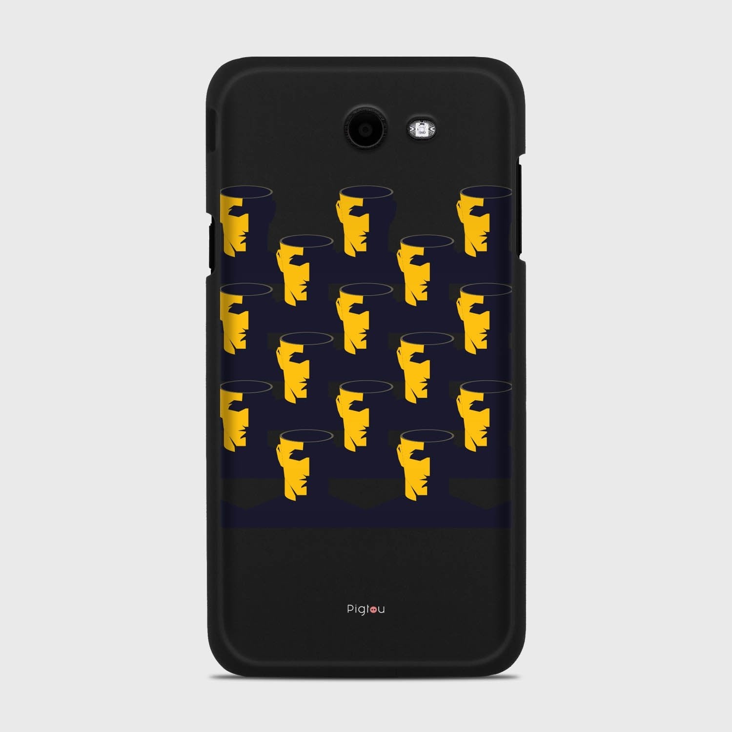 NO BRAIN CROWD Samsung Galaxy J7 (2017) Verizon case - thin fit matte black (D89)