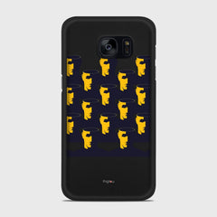 NO BRAIN CROWD Samsung Galaxy S7 Edge case - thin fit matte black (D89)
