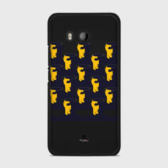 NO BRAIN CROWD HTC U11 case - thin fit matte black (D89)