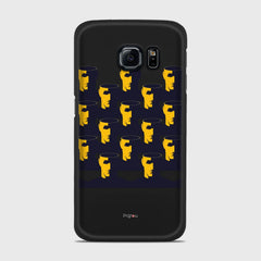 NO BRAIN CROWD Samsung Galaxy S6 Edge case - thin fit matte black (D89)