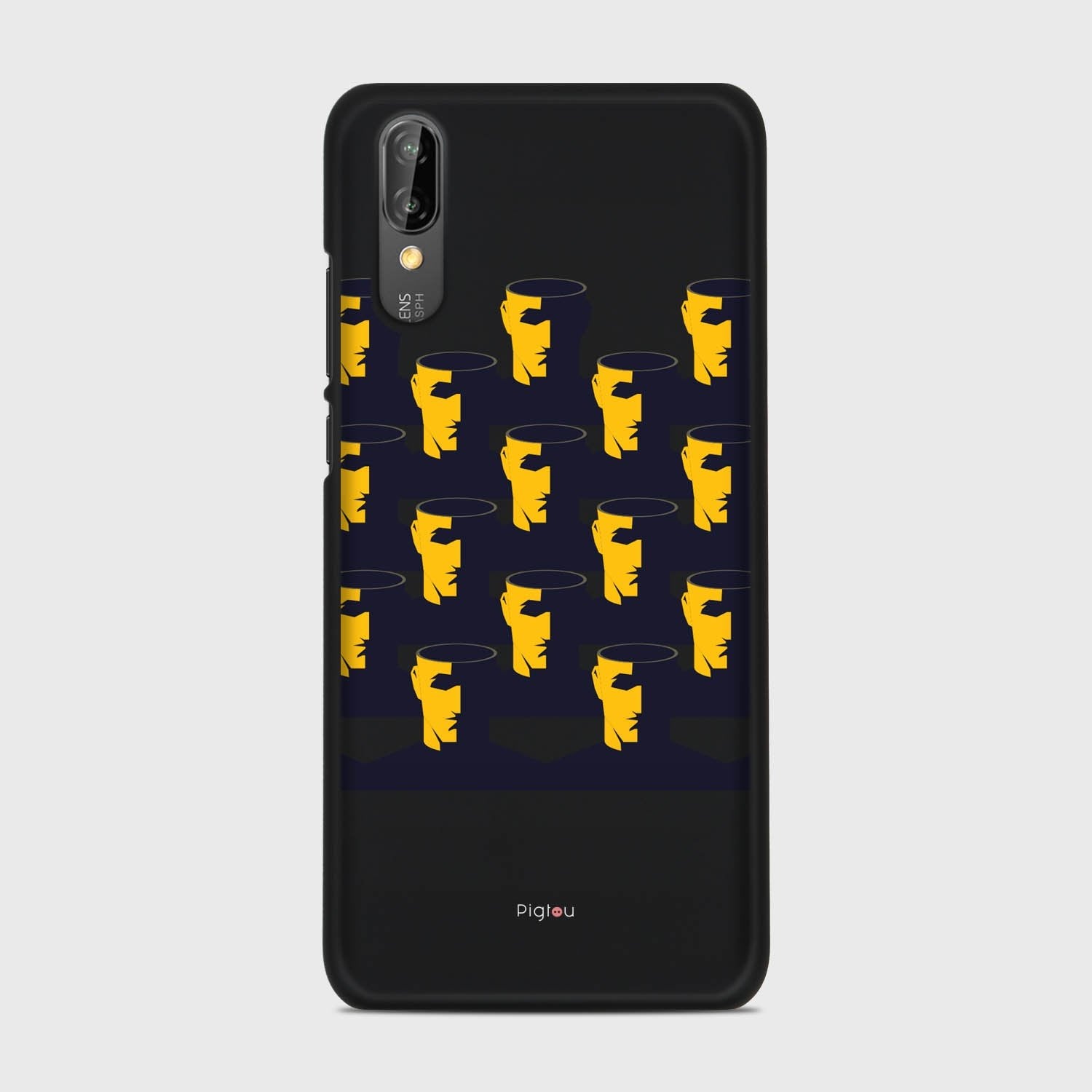 NO BRAIN CROWD Huawei P20 case - thin fit matte black (D89)