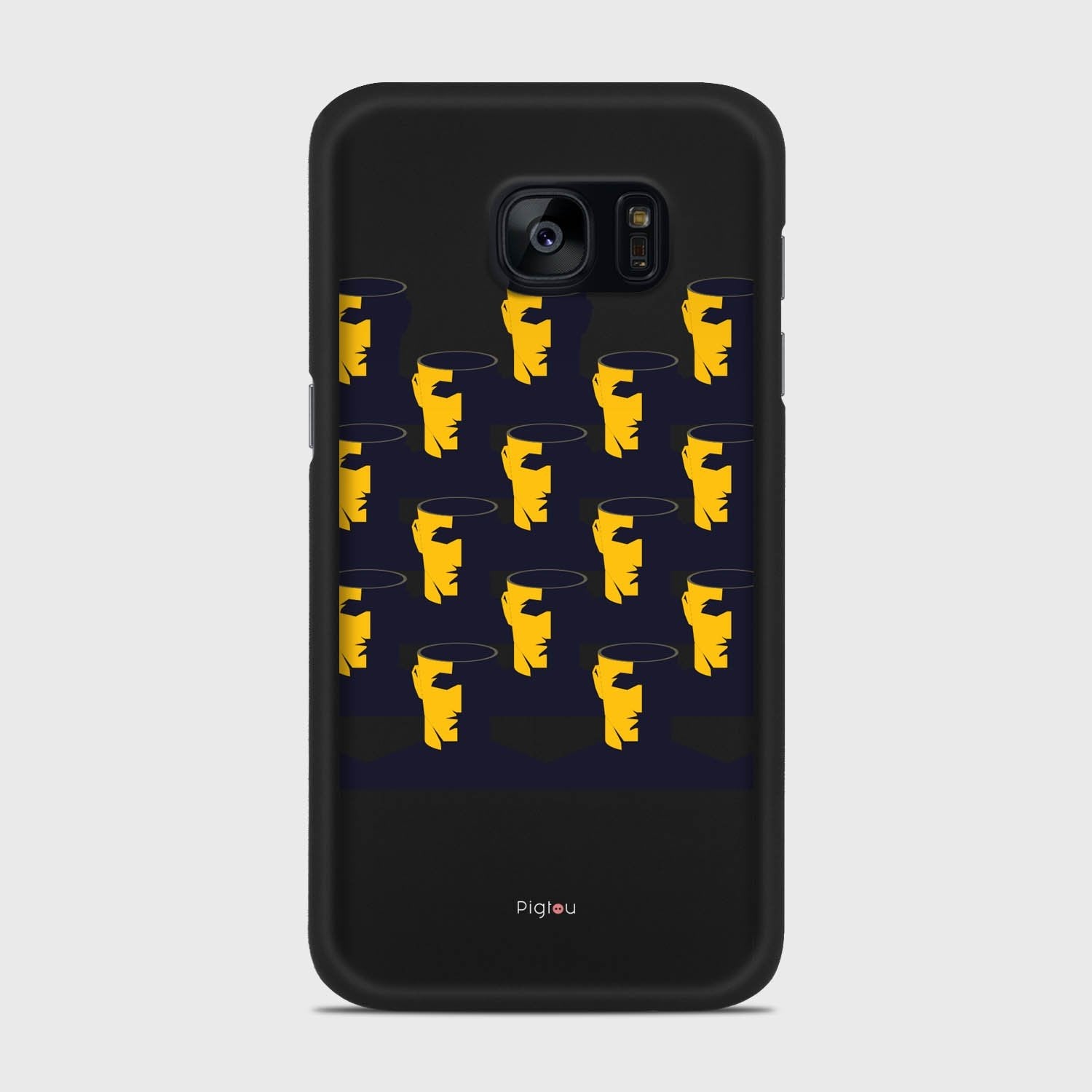 NO BRAIN CROWD Samsung Galaxy S7 case - thin fit matte black (D89)