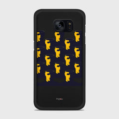 NO BRAIN CROWD Samsung Galaxy S7 case - thin fit matte black (D89)