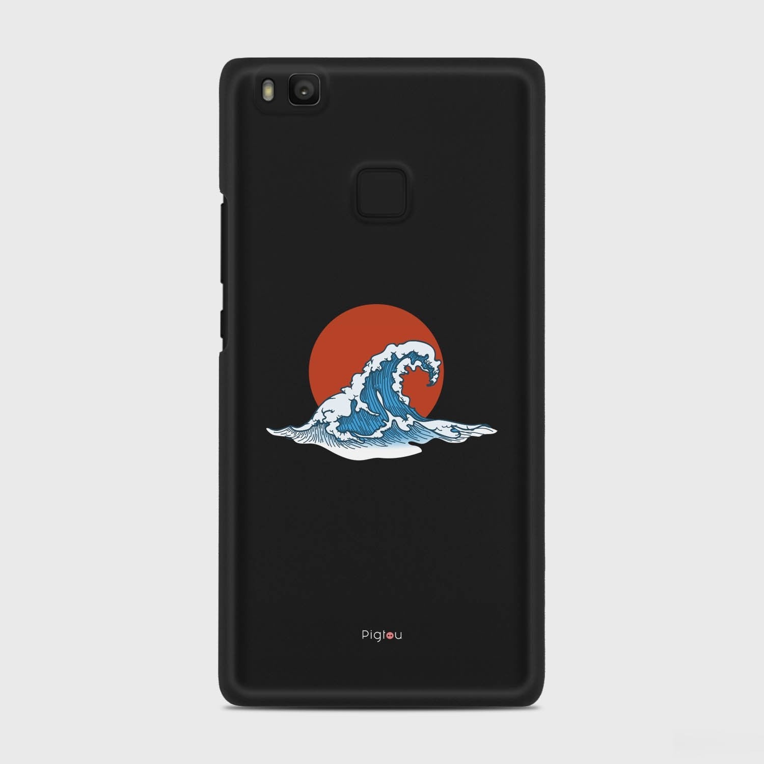 KANAGAWA WAVE Huawei P9 Lite case - thin fit matte black (D90)