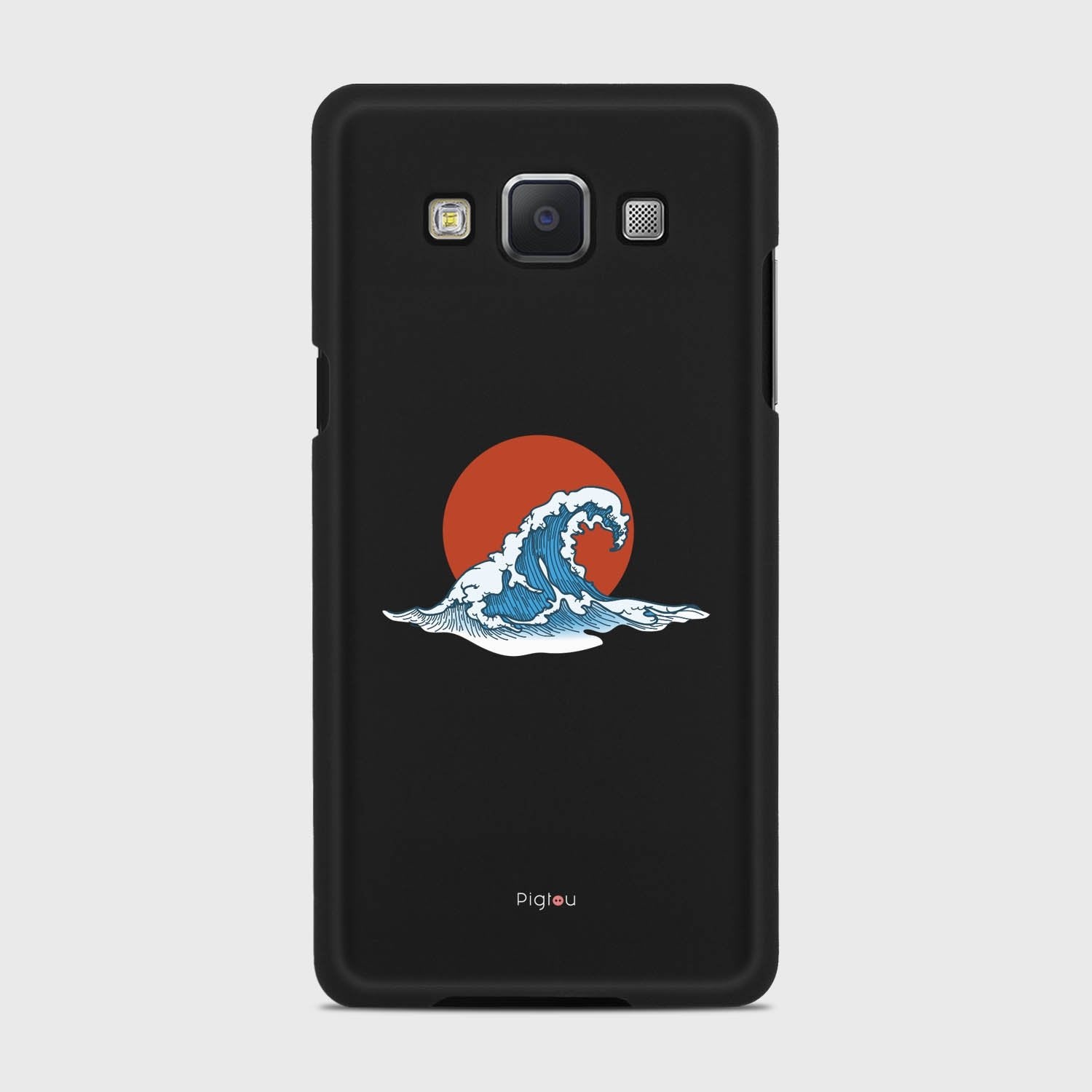 KANAGAWA WAVE Samsung Galaxy A5 (2015) case - thin fit matte black (D90)