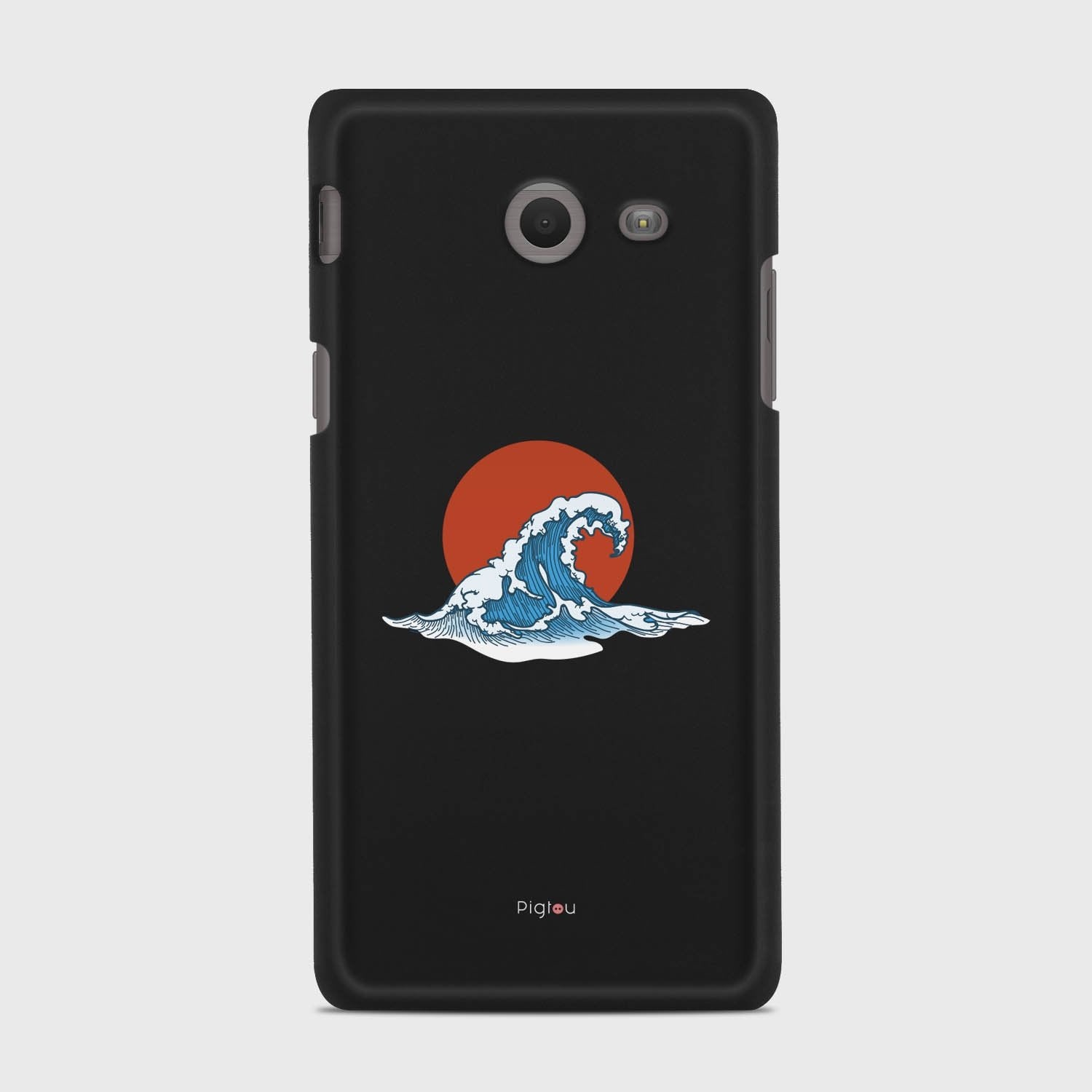 KANAGAWA WAVE Samsung Galaxy J5 (2017) Verizon case - thin fit matte black (D90)