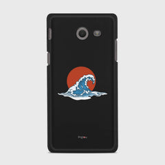 KANAGAWA WAVE Samsung Galaxy J5 (2017) Verizon case - thin fit matte black (D90)