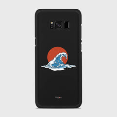 KANAGAWA WAVE Samsung Galaxy S8 case - thin fit matte black (D90)