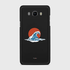 KANAGAWA WAVE Samsung Galaxy J7 (2016) case - thin fit matte black (D90)