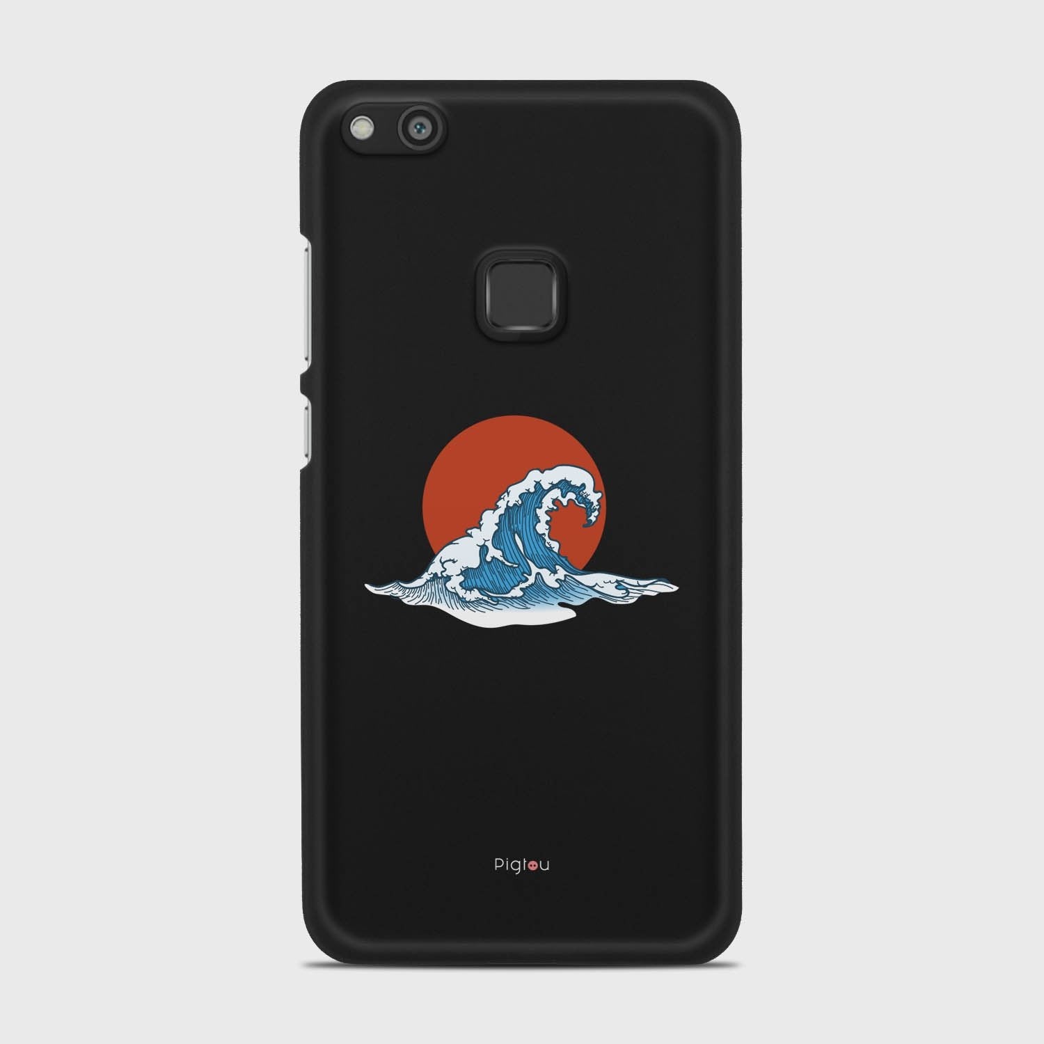 KANAGAWA WAVE Huawei P10 Lite case - thin fit matte black (D90)