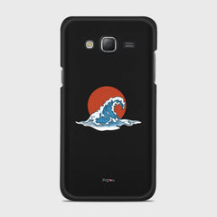 KANAGAWA WAVE Samsung Galaxy J5 (2015) case - thin fit matte black (D90)