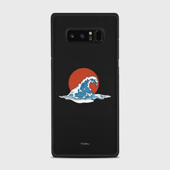 KANAGAWA WAVE Samsung Galaxy Note 8 case - thin fit matte black (D90)