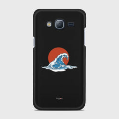 KANAGAWA WAVE Samsung Galaxy J3 (2016) case - thin fit matte black (D90)