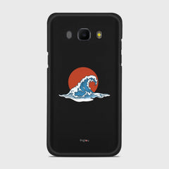 KANAGAWA WAVE Samsung Galaxy J5 (2016) case - thin fit matte black (D90)