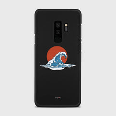 KANAGAWA WAVE Samsung Galaxy S9 Plus case - thin fit matte black (D90)
