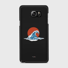 KANAGAWA WAVE Samsung Galaxy Note 5 case - thin fit matte black (D90)