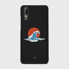 KANAGAWA WAVE Huawei P20 case - thin fit matte black (D90)