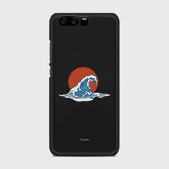 KANAGAWA WAVE Huawei P10 case - thin fit matte black (D90)