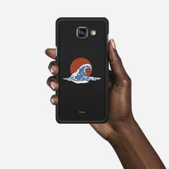 KANAGAWA WAVE Samsung Galaxy A5 (2016) case - thin fit matte black (D90)