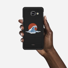 KANAGAWA WAVE Samsung Galaxy A3 (2016) case - thin fit matte black (D90)