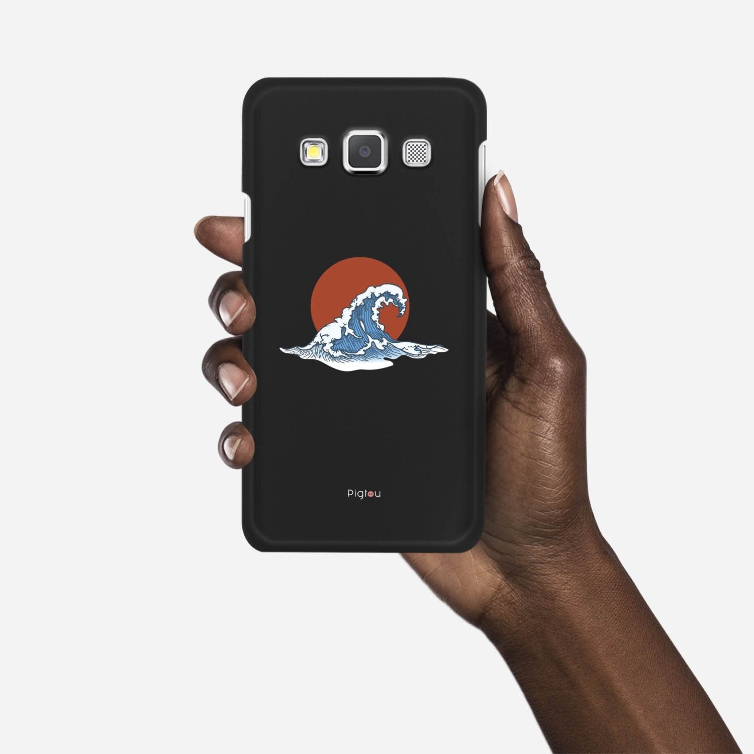 KANAGAWA WAVE Samsung Galaxy A3 (2015) case - thin fit matte black (D90)