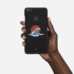KANAGAWA WAVE Huawei P10 Lite case - thin fit matte black (D90)