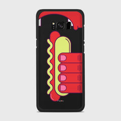 HOT DOG Samsung Galaxy S8 case - thin fit matte black (D91)