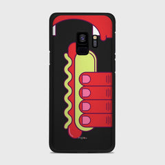 HOT DOG Samsung Galaxy S9 case - thin fit matte black (D91)