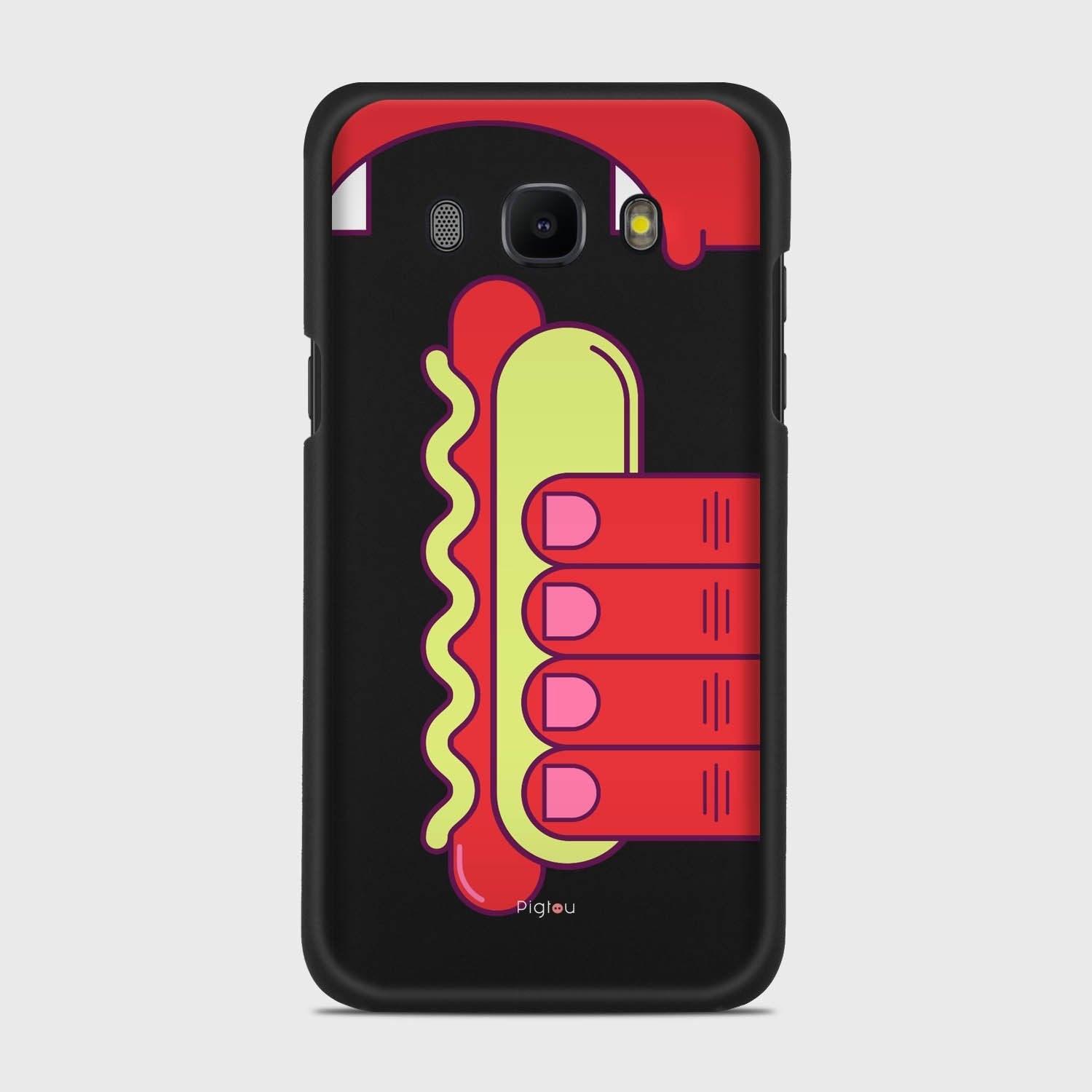 HOT DOG Samsung Galaxy J5 (2016) case - thin fit matte black (D91)