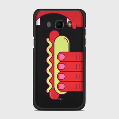 HOT DOG Samsung Galaxy J5 (2016) case - thin fit matte black (D91)