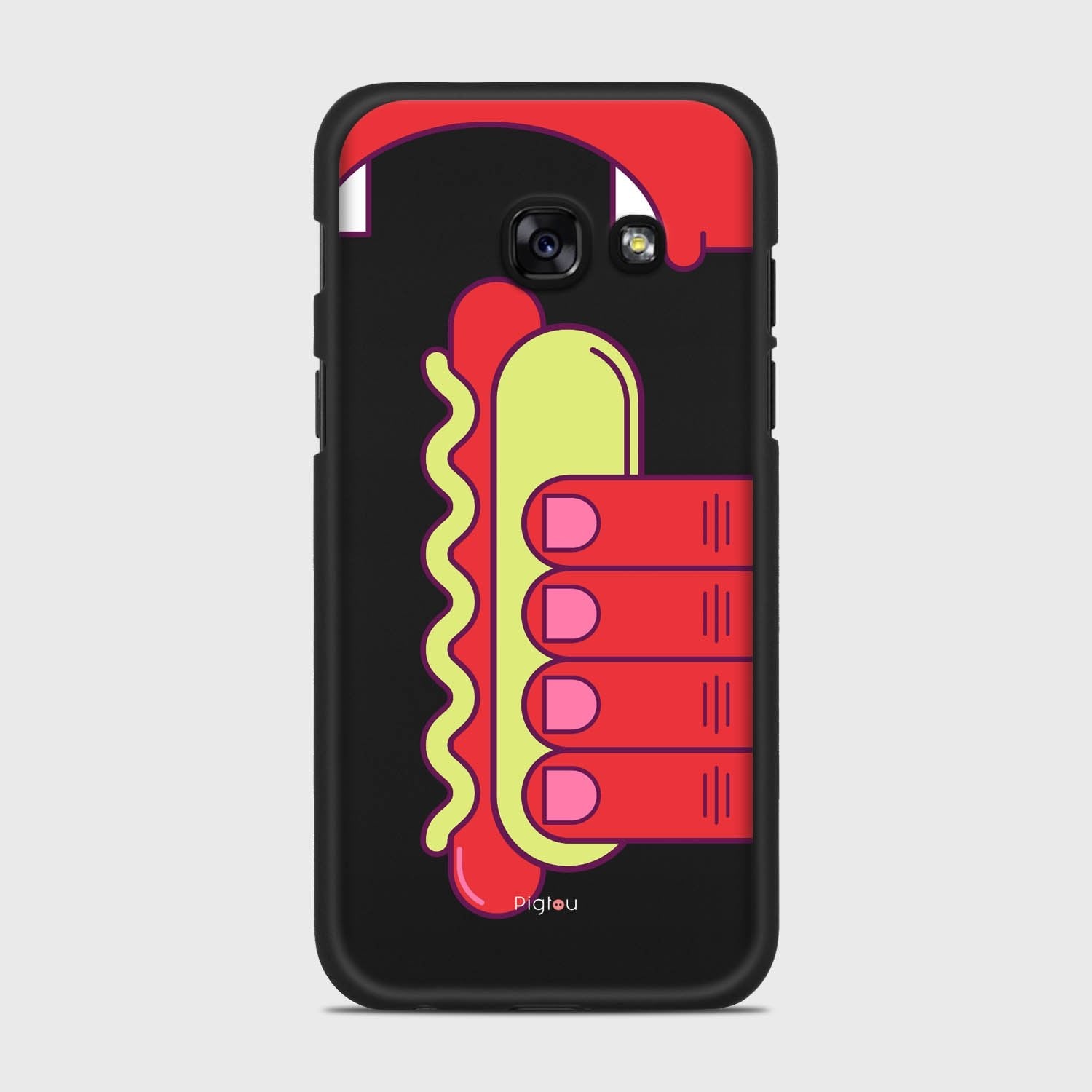 HOT DOG Samsung Galaxy A3 (2017) case - thin fit matte black (D91)