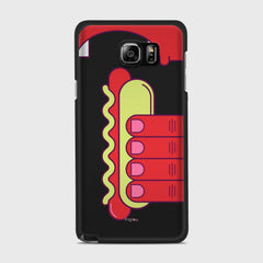 HOT DOG Samsung Galaxy Note 5 case - thin fit matte black (D91)