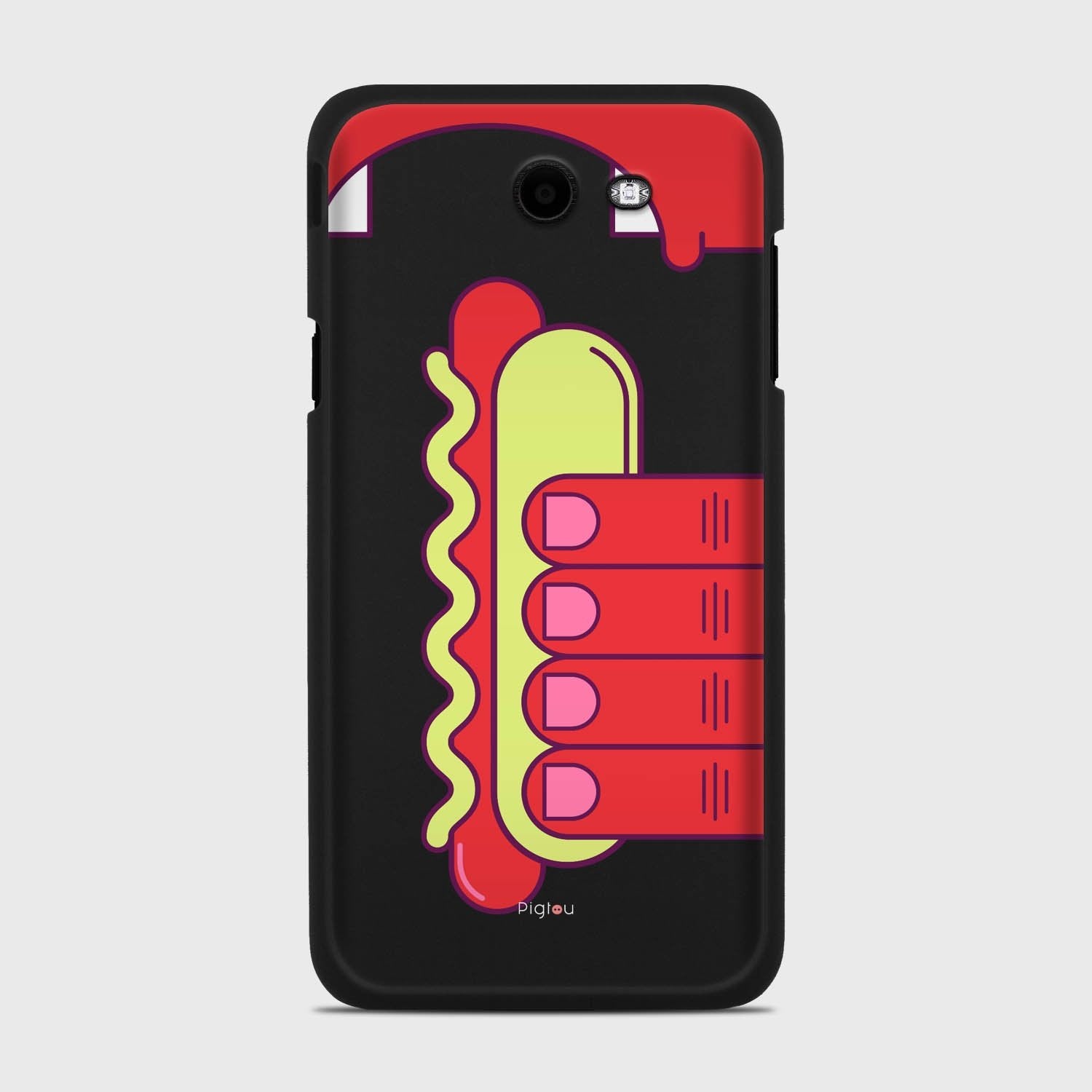 HOT DOG Samsung Galaxy J7 (2017) Verizon case - thin fit matte black (D91)