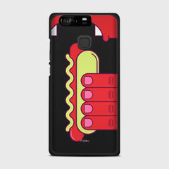 HOT DOG Huawei P9 case - thin fit matte black (D91)