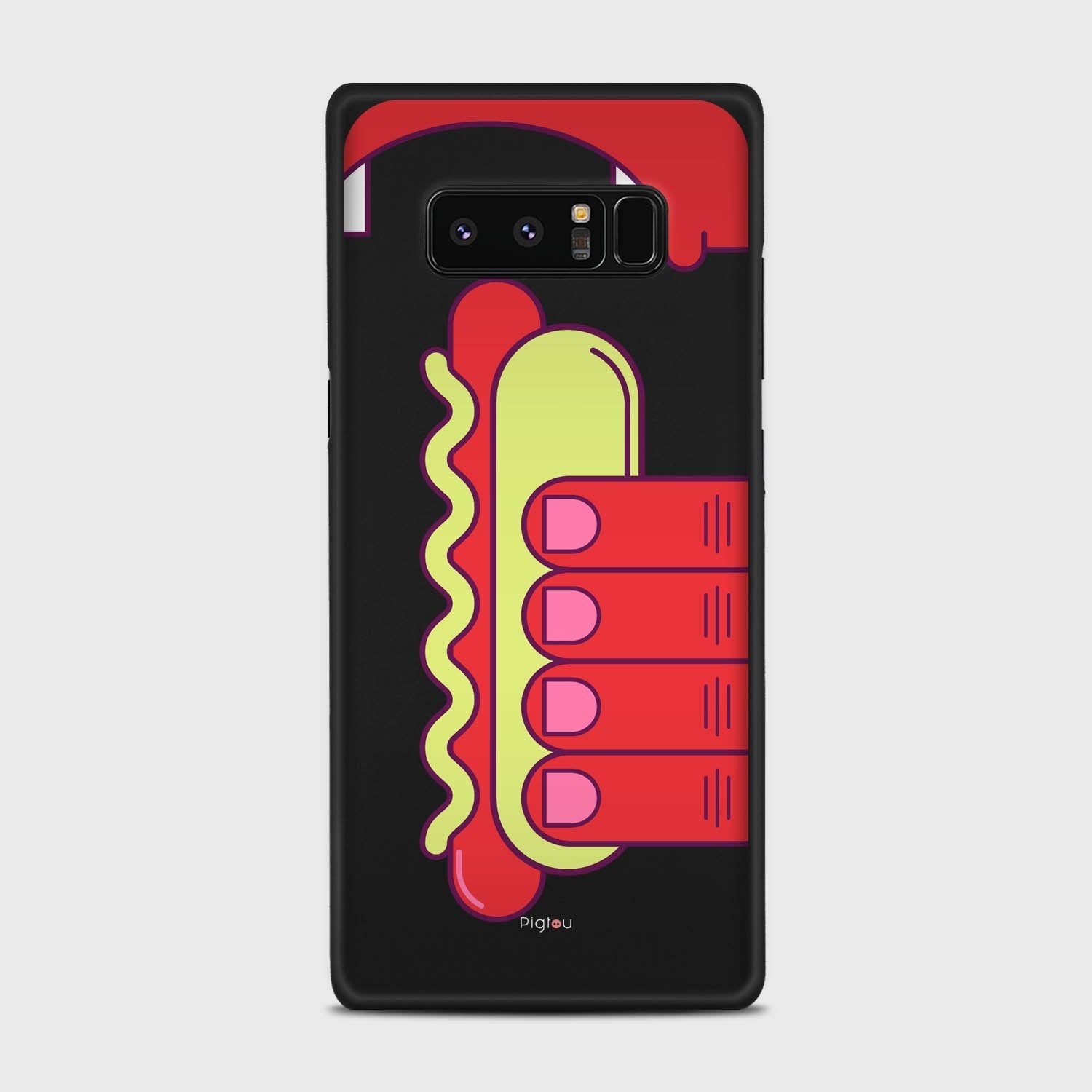 HOT DOG Samsung Galaxy Note 8 case - thin fit matte black (D91)