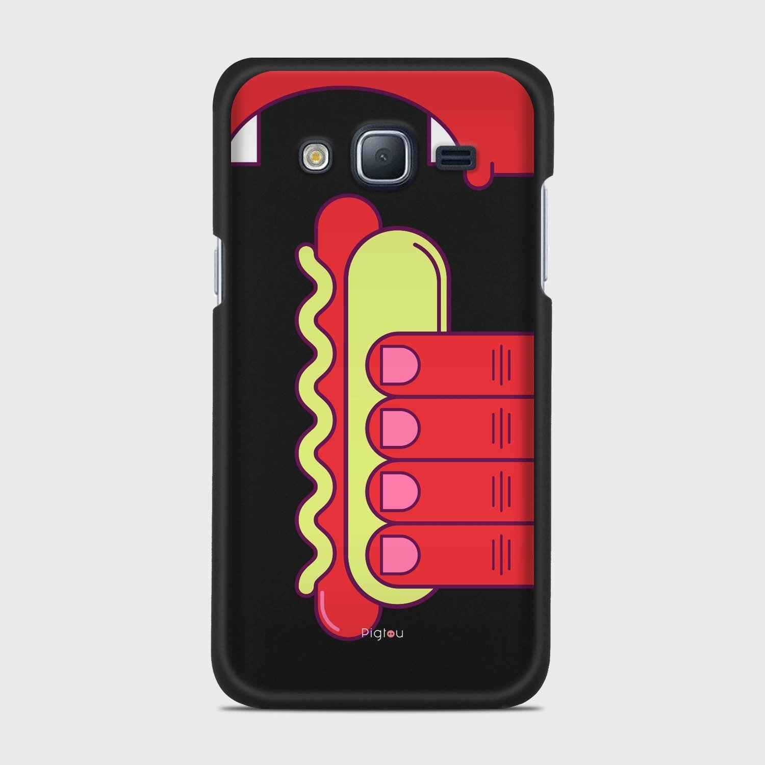 HOT DOG Samsung Galaxy J3 (2016) case - thin fit matte black (D91)