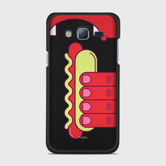 HOT DOG Samsung Galaxy J3 (2016) case - thin fit matte black (D91)