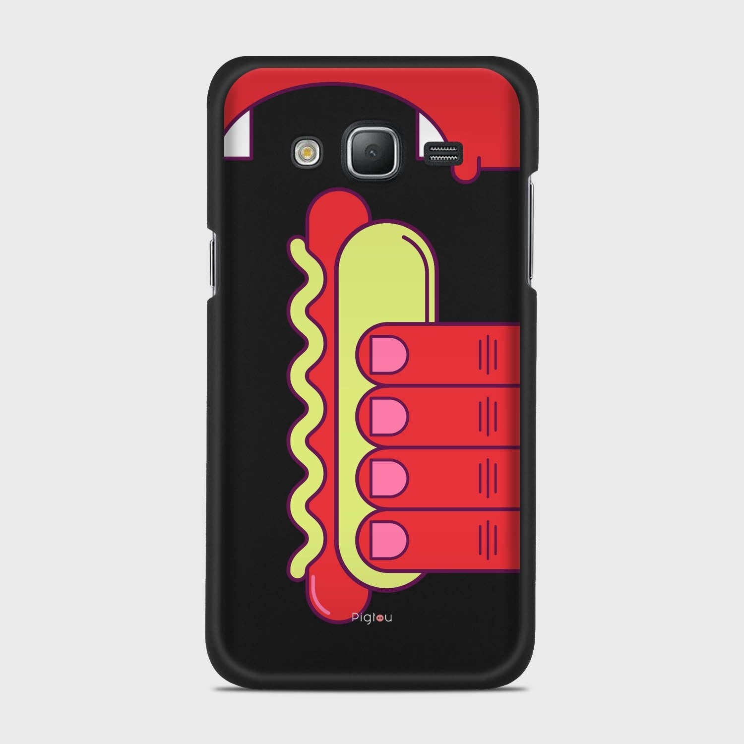 HOT DOG Samsung Galaxy J5 (2015) case - thin fit matte black (D91)