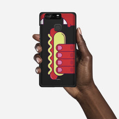 HOT DOG Huawei P9 case - thin fit matte black (D91)