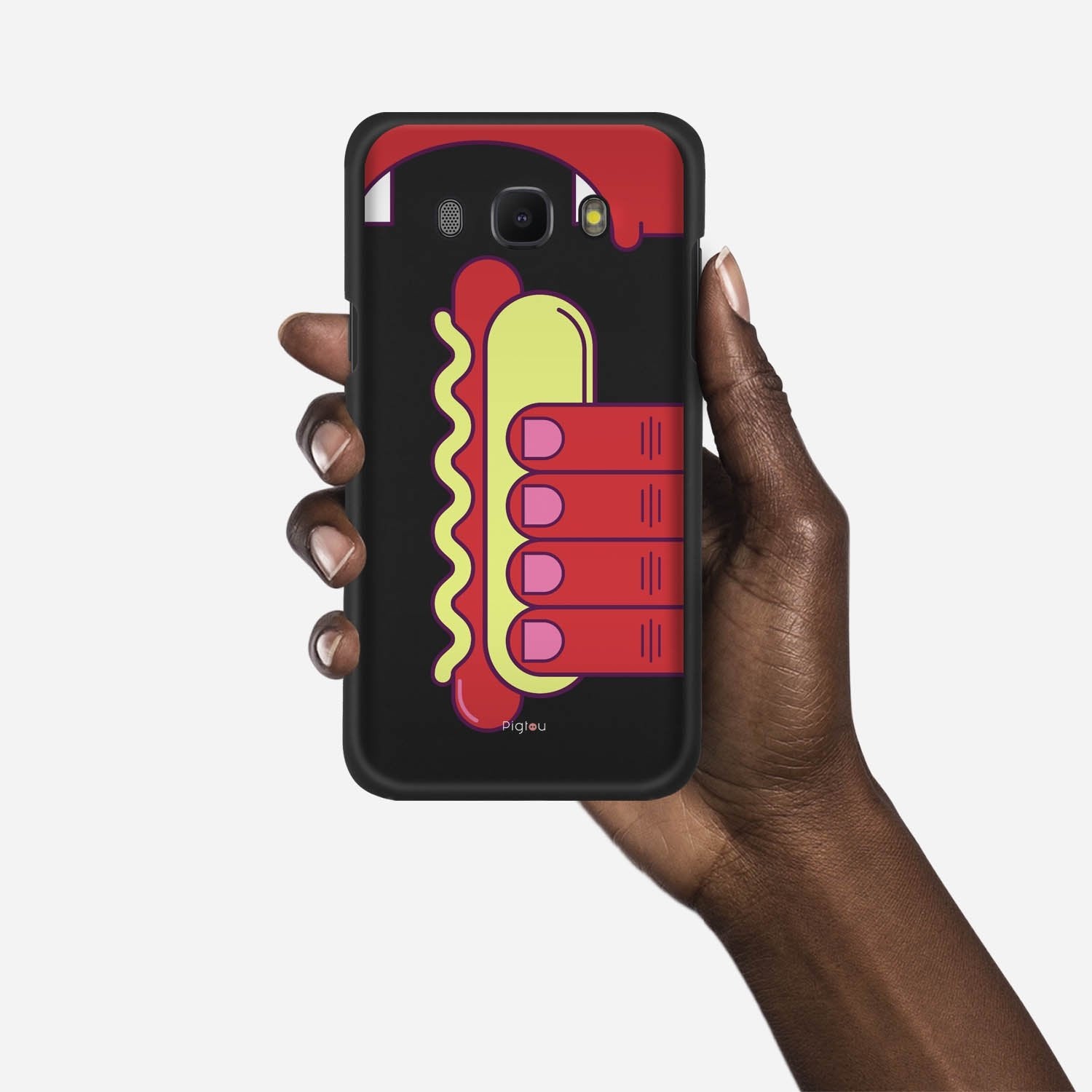 HOT DOG Samsung Galaxy J5 (2016) case - thin fit matte black (D91)