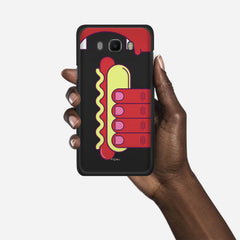 HOT DOG Samsung Galaxy J7 (2016) case - thin fit matte black (D91)